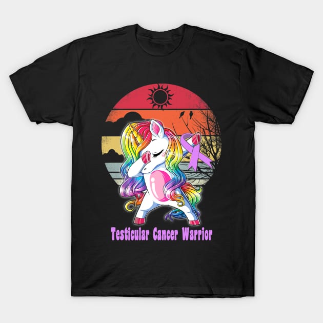 Testicular cancer unicorn warrior Premium T-Shirt by Ortizhw